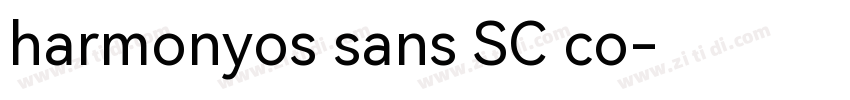 harmonyos sans SC co字体转换
